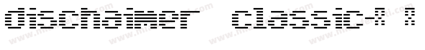 dischaimer classic字体转换